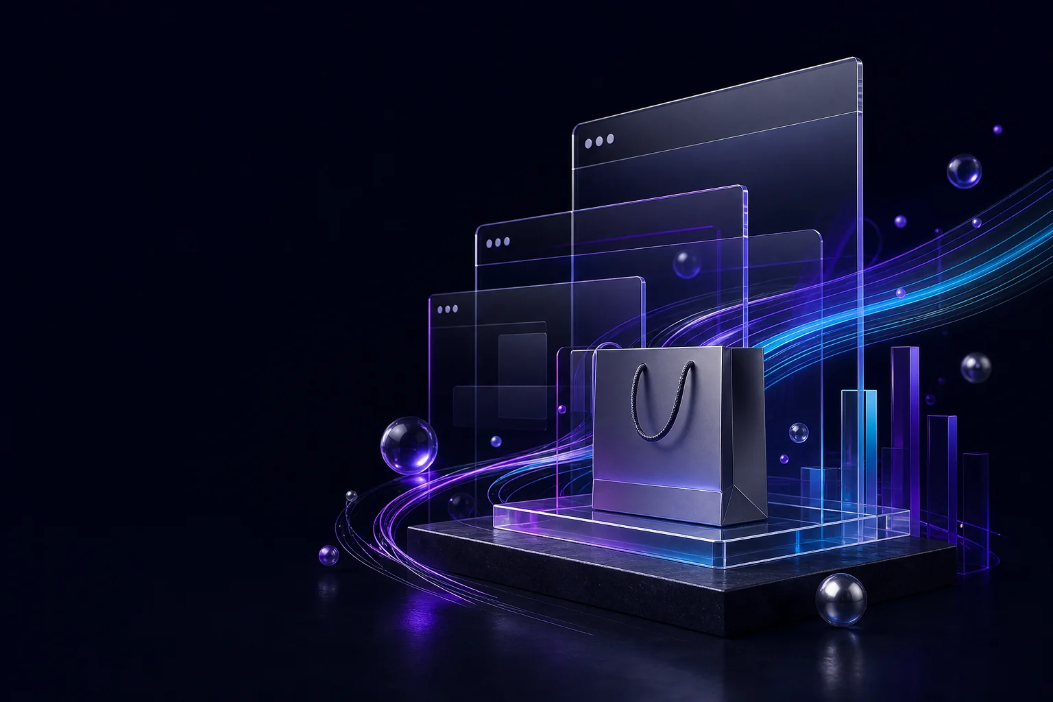 Абстрактная digital-система интернет-магазина и потоков трафика